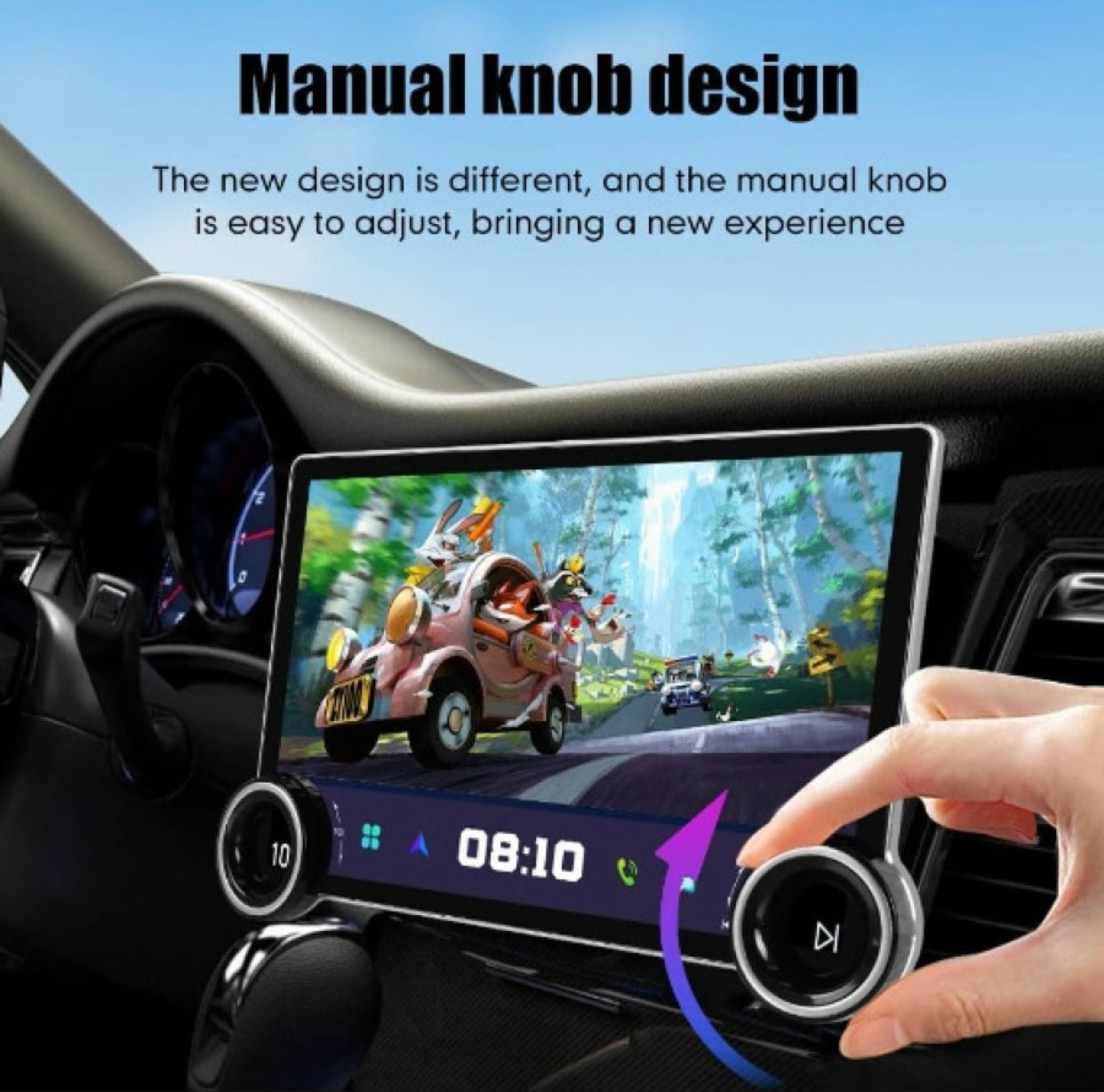 GENFRID presents "Gemstone diamond 2k 360°,4GB ROM+64GB RAM ,car play ,sim support ,DSP Car Stereo (Double Din)