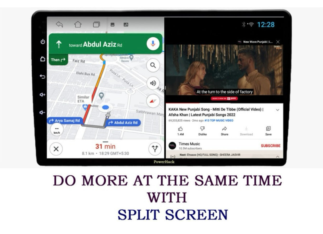 Genfrid 7 Inch Car 2GB+32GB IPS Display 1080p with Latest Android Version Car Stereo/Car Media Player (Double Din)