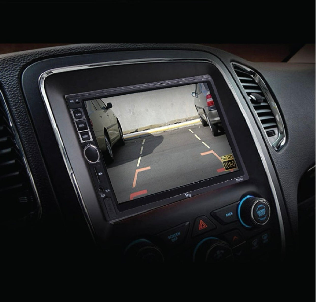 GENFRID " Full HD Touch Stereo + HD Reverse Camera Bluetooth/Remote /FM/USB/AUX/SD Car Stereo (Double Din)