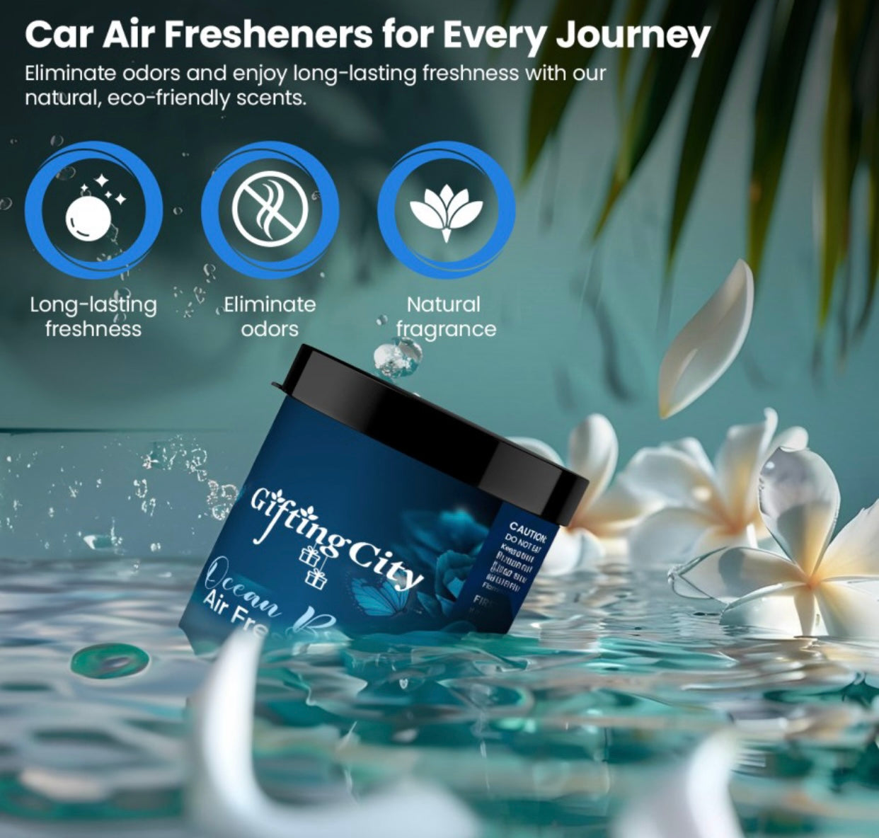 Genfrid (Ocean Breeze ) Car Perfume/Car Freshner Diffuser 30ml