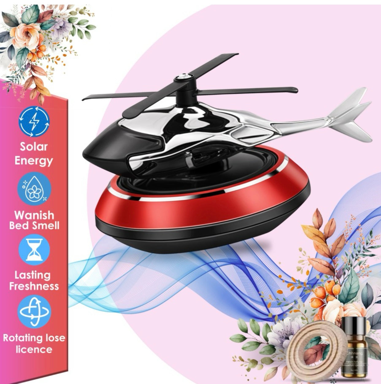 Genfrid Solar Airplane Design Car Perfume Car Freshner