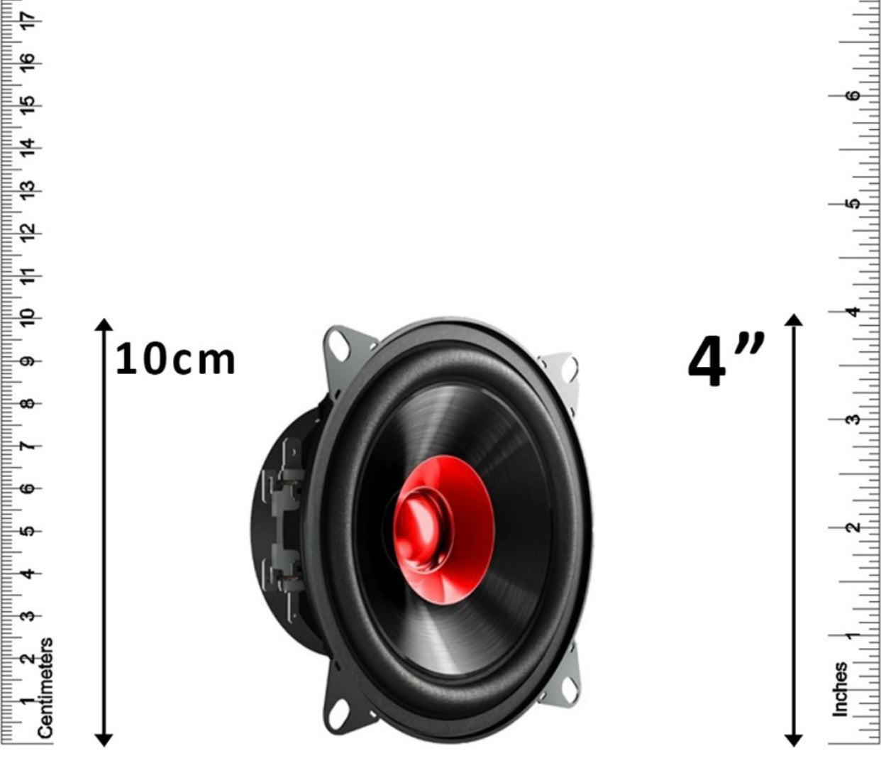 Genfrid (4 INCH) Mega Bass With Dual Coaxial Car Speaker (280 W)