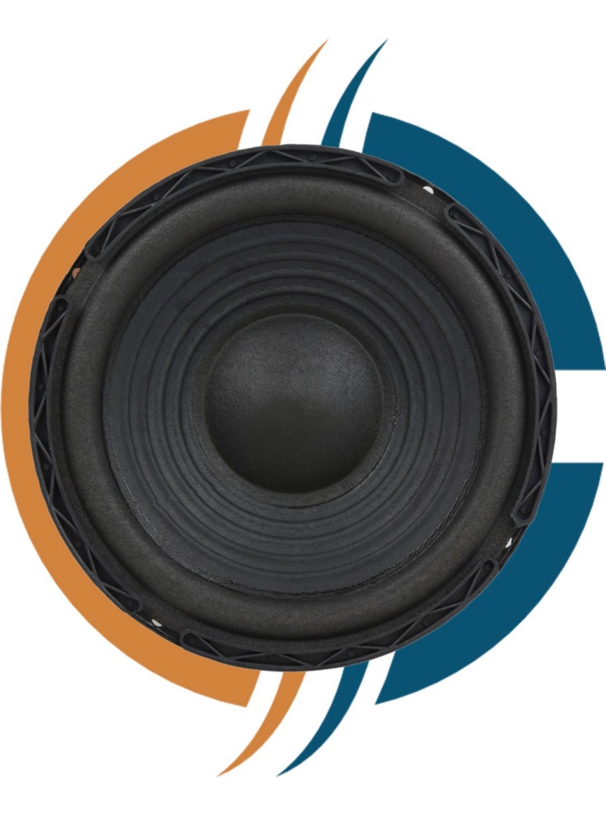 Genfrid 8"inch woofer audio speaker 8" HI-Fi Sound Woofer 4 ohm 200watt Magnet(90×17) black Component Car Speaker (150 W)
