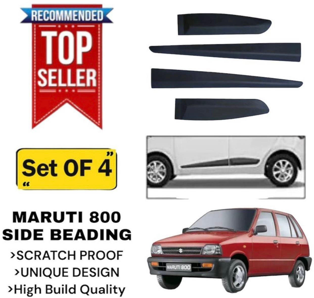 Genfrid Premium Quality Car Side Beading/Car Door Guards/Door Beading For Maruti 800