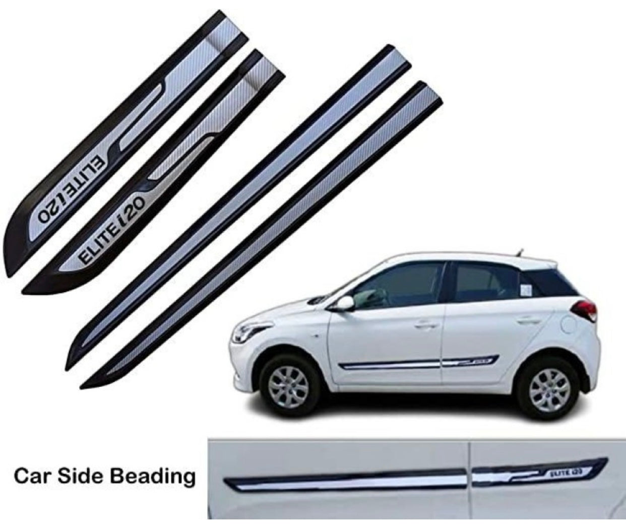 Genfrid Premium Quality Car Side Beading/Car Door Guards/Door Beading For Hyundai I20 Elite