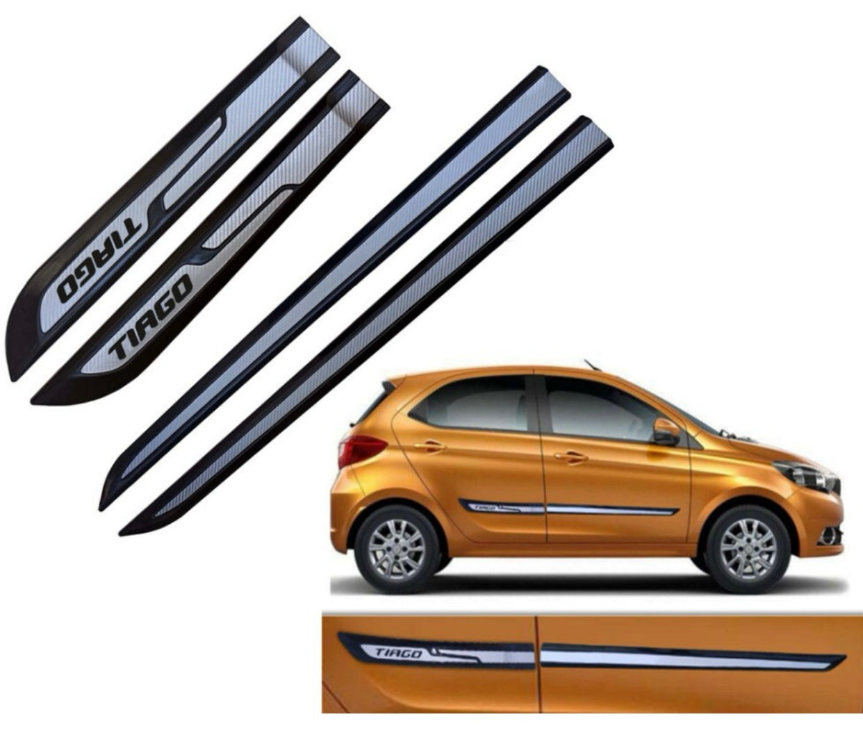 Genfrid Premium Quality Car Side Beading/Car Door Guards/Door Beading For Tata Tiago