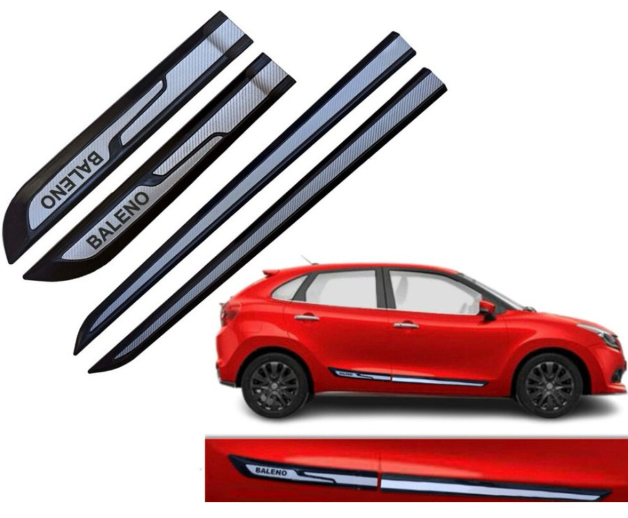 Genfrid Premium Quality Car Side Beading/Car Door Guards/Door Beading For Maruti Baleno