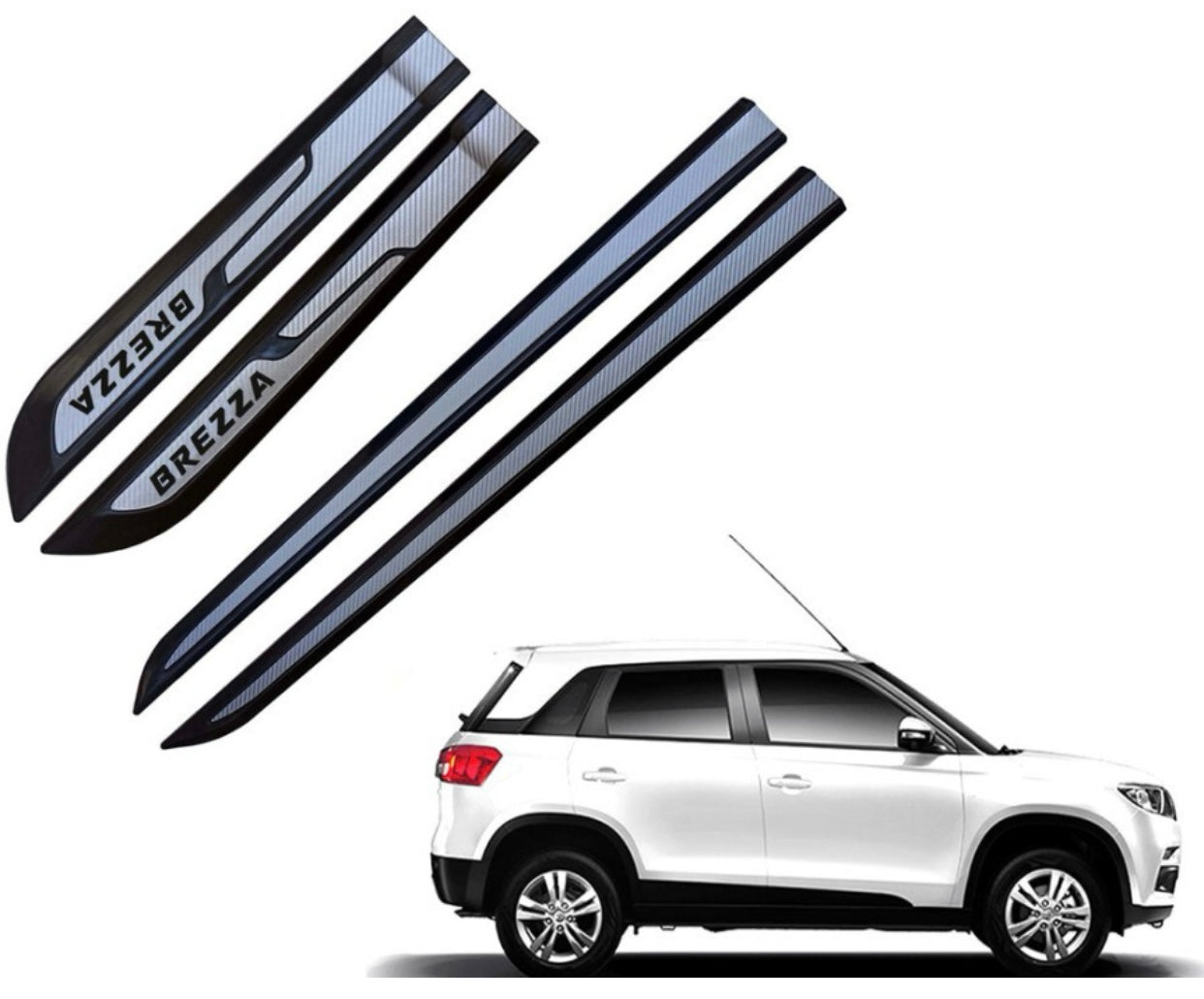 Genfrid Premium Quality Car Side Beading/Car Door Guards/Door Beading For Maruti Brezza