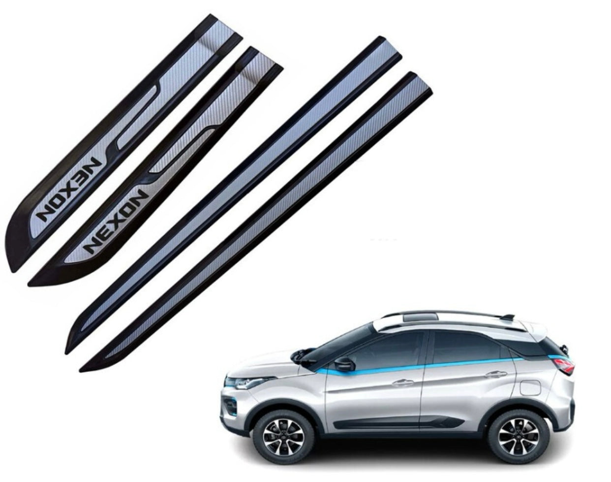 Genfrid Premium Quality Car Side Beading/Car Door Guards/Door Beading For Tata Nexon