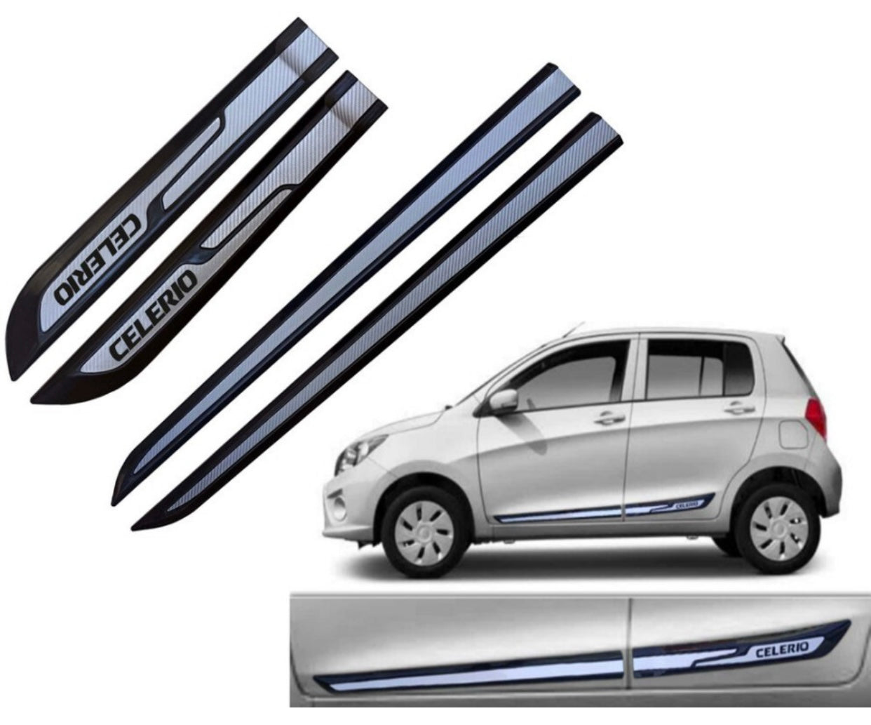 Genfrid Premium Quality Car Side Beading/Car Door Guards/Door Beading For Maruti Celerio