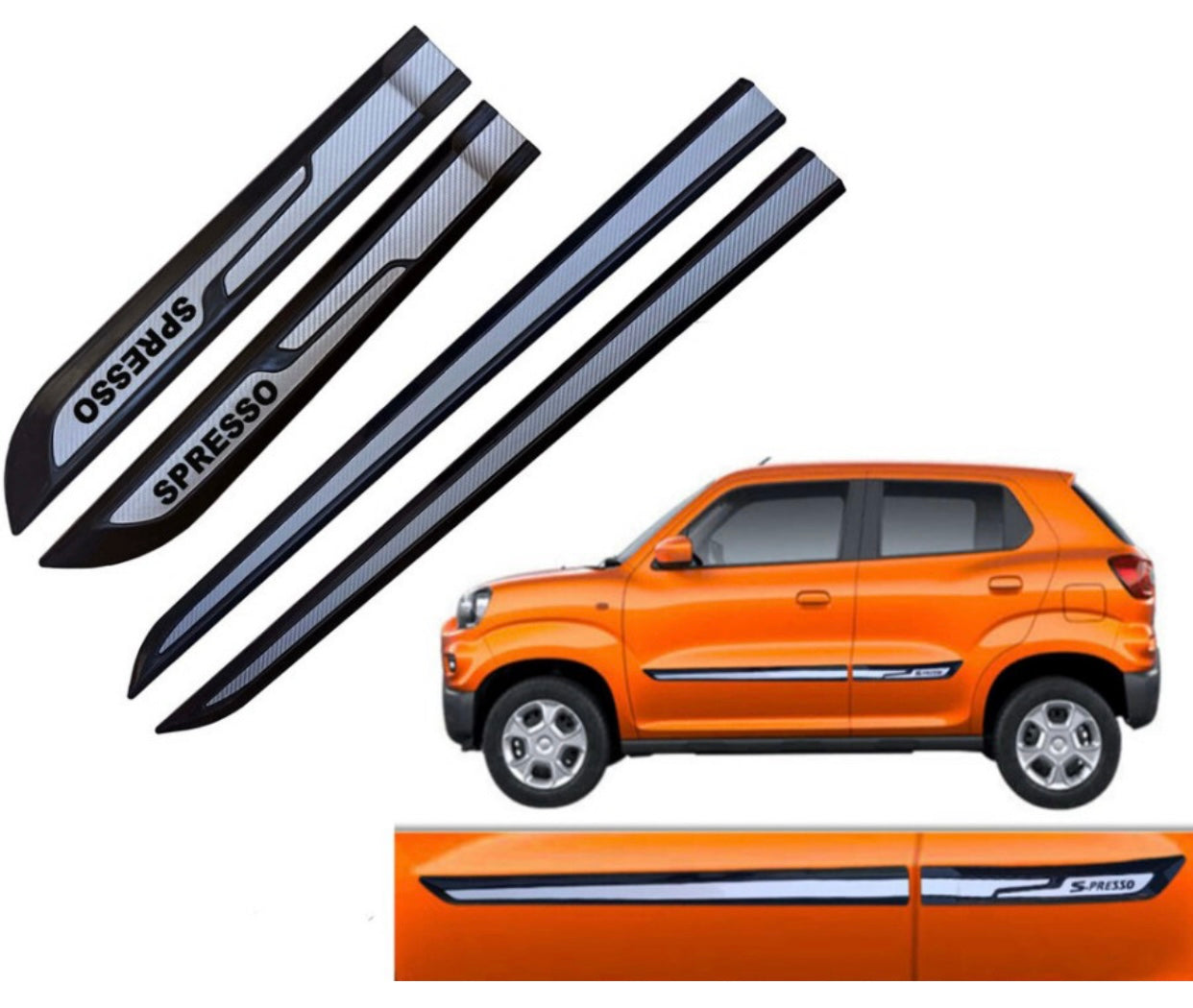 Genfrid Premium Quality Car Side Beading/Car Door Guards/Door Beading For Maruti Spresso