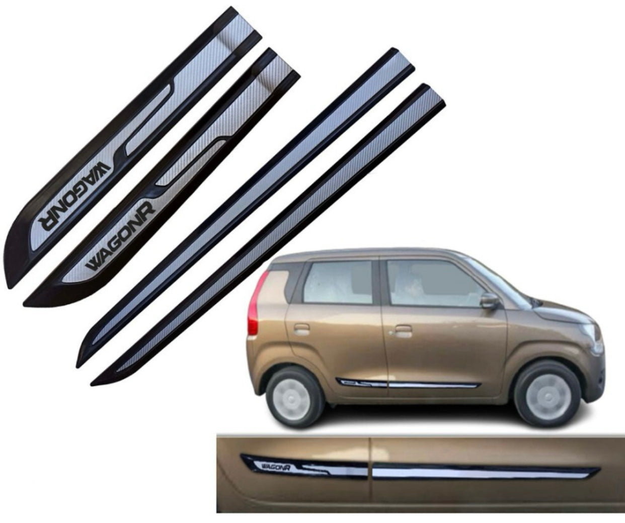 Genfrid Premium Quality Car Side Beading/Car Door Guards/Door Beading For Maruti Wagonr