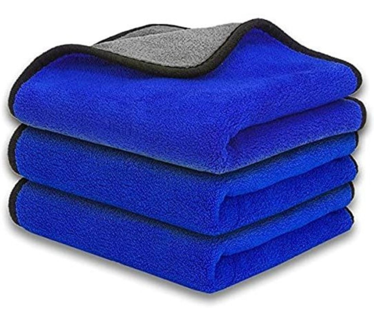 GENFRID Microfiber Vehicle Washing Cloth (Pack Of 3, 800 GSM)