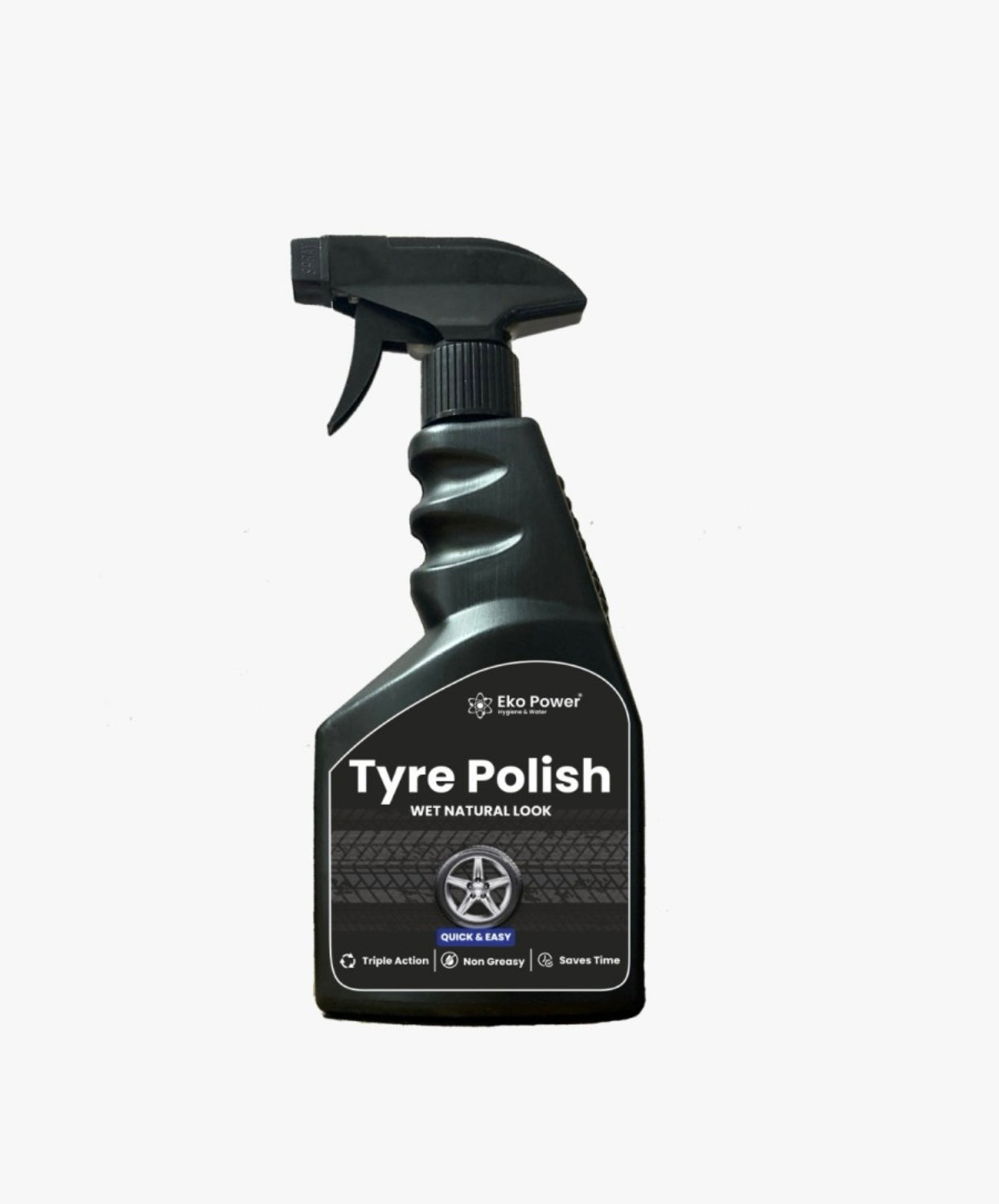 GENFRID Tyre Polish Spray for Car & Bike 450 ml Wheel Tire Cleaner (Pack of 1)