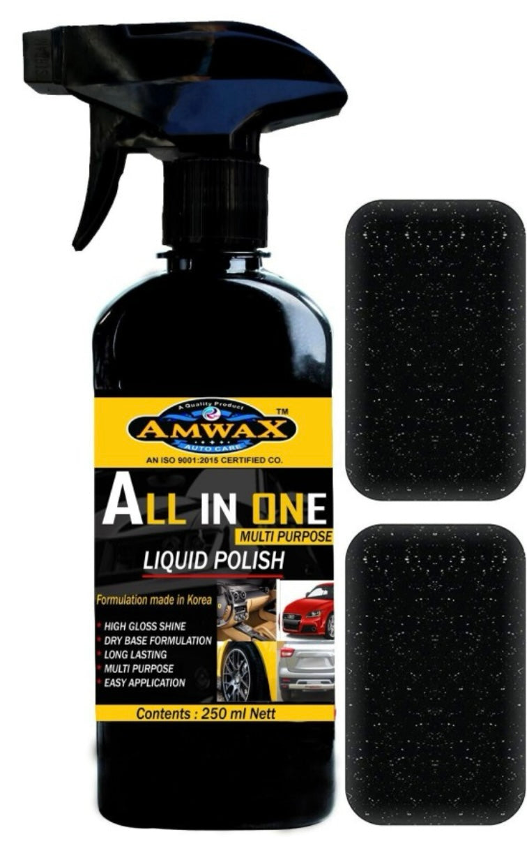 GENFRID Liquid Car Polish for Leather, Tyres, Dashboard, Exterior, Bumper