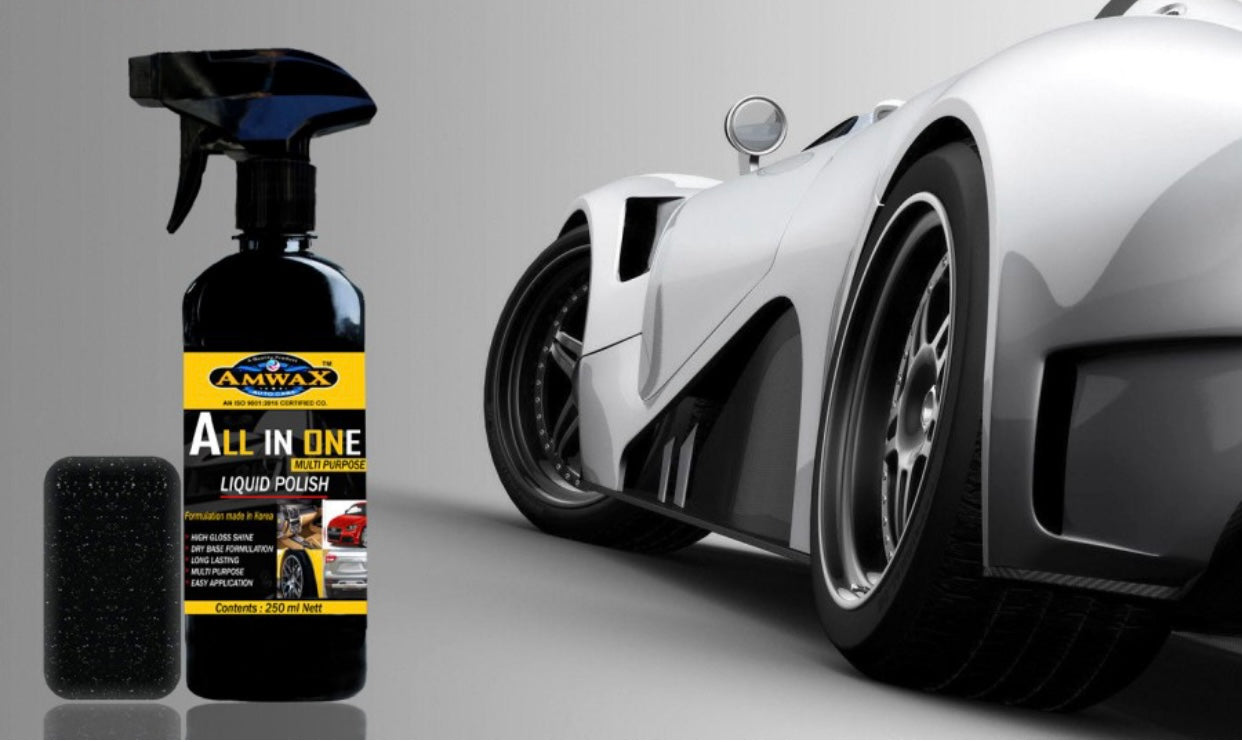 GENFRID Liquid Car Polish for Leather, Tyres, Dashboard, Exterior, Bumper