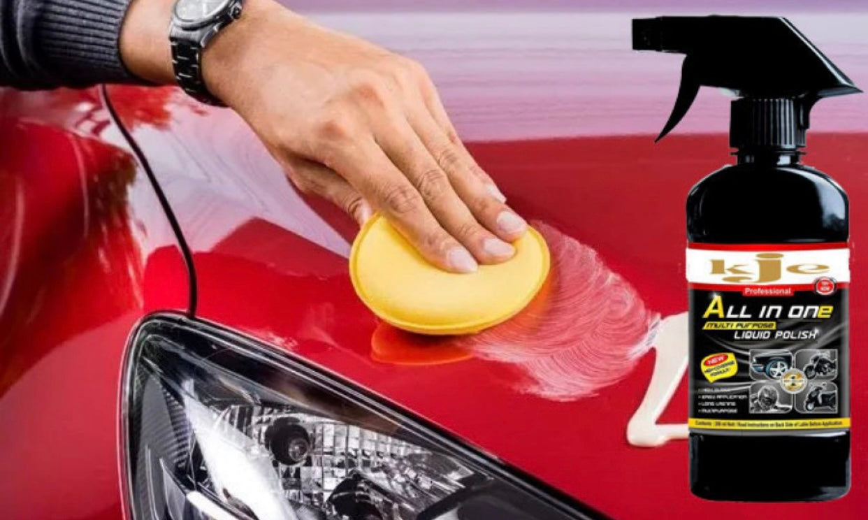 GENFRID Liquid Car Polish for Dashboard, Bumper, Headlight, Metal Parts, Leather, Tyres (250 ml, Pack of 1)