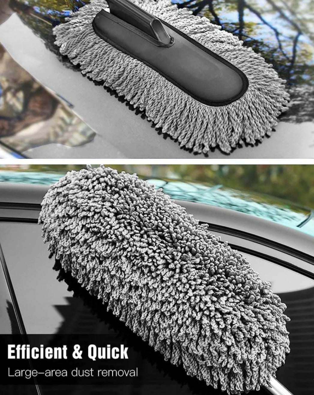 GENFRID Microfiber Vehicle Washing Duster (Pack Of 2, 800 GSM)