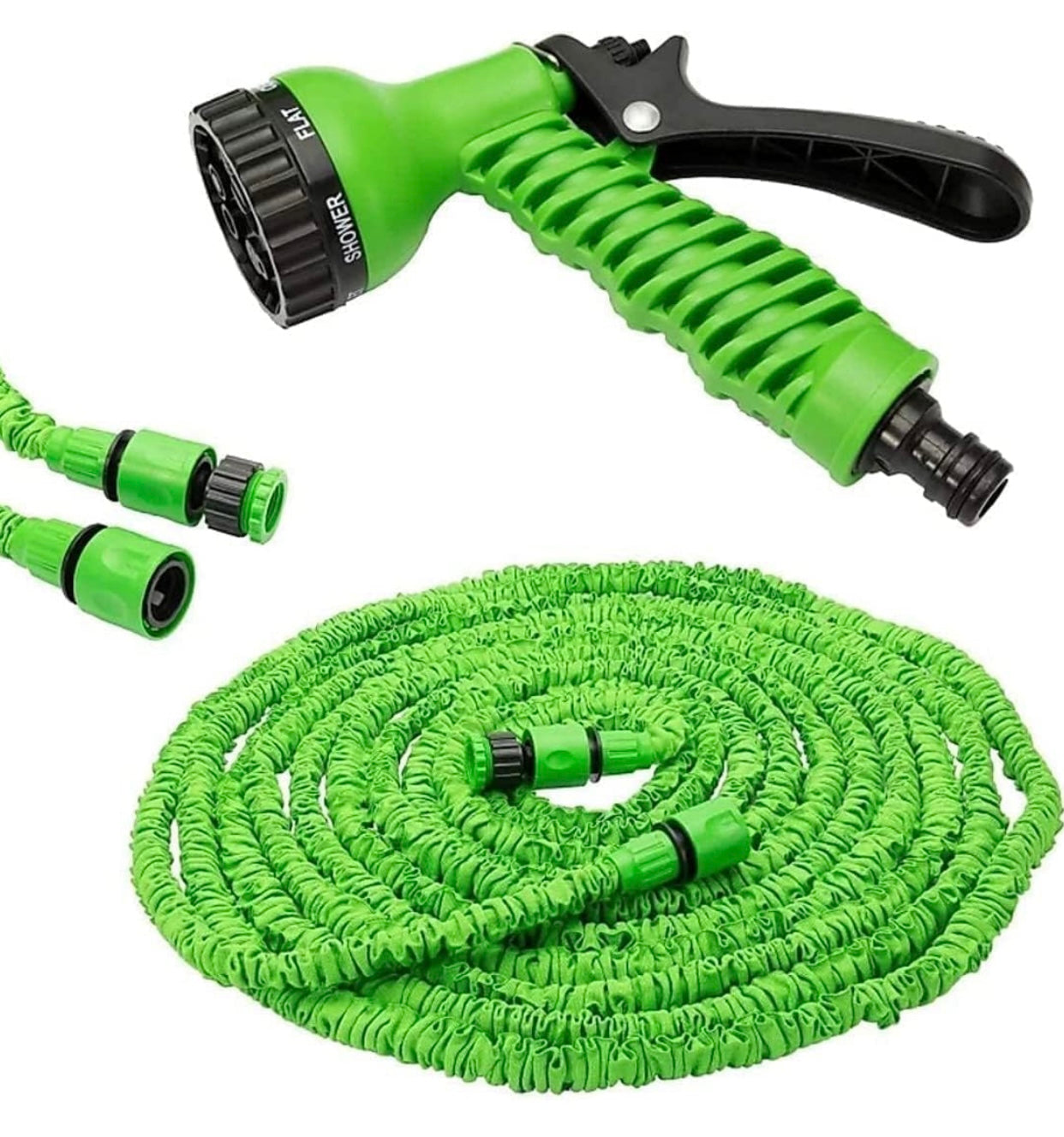 GENFRID Expandable Car Washing Pipe With Free Function Spray Nozzle, for House/Car/Floor/Yard Wash 7.5M 25ft