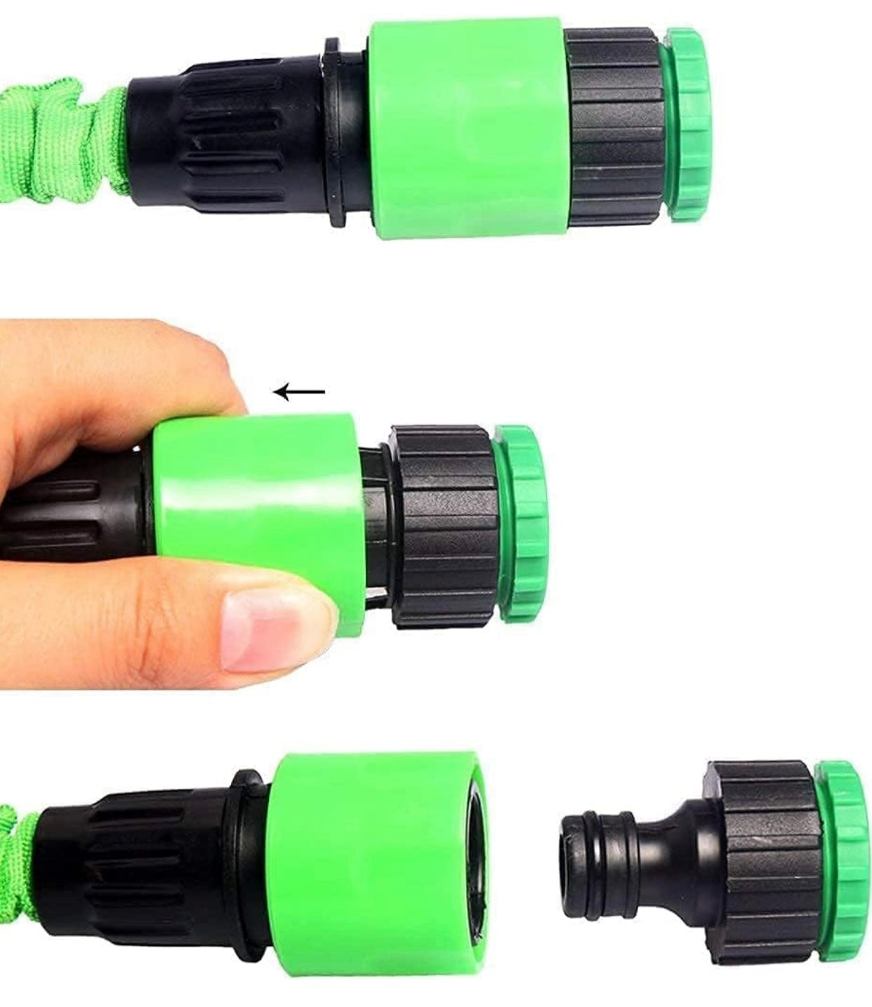 GENFRID Expandable Car Washing Pipe With Free Function Spray Nozzle, for House/Car/Floor/Yard Wash 7.5M 25ft