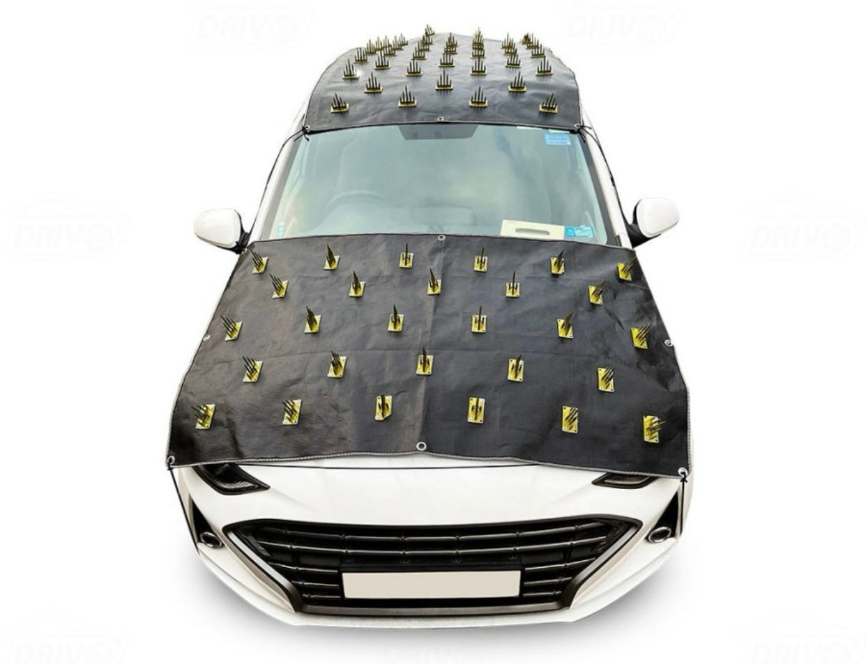 GENFRID Car Protection Cover from Dogs, Pets and Animal Complete Protection Dog Protection Car Cover for Both roof and Bonnet Full Car Protection with Spikes for Cars 2 pc
