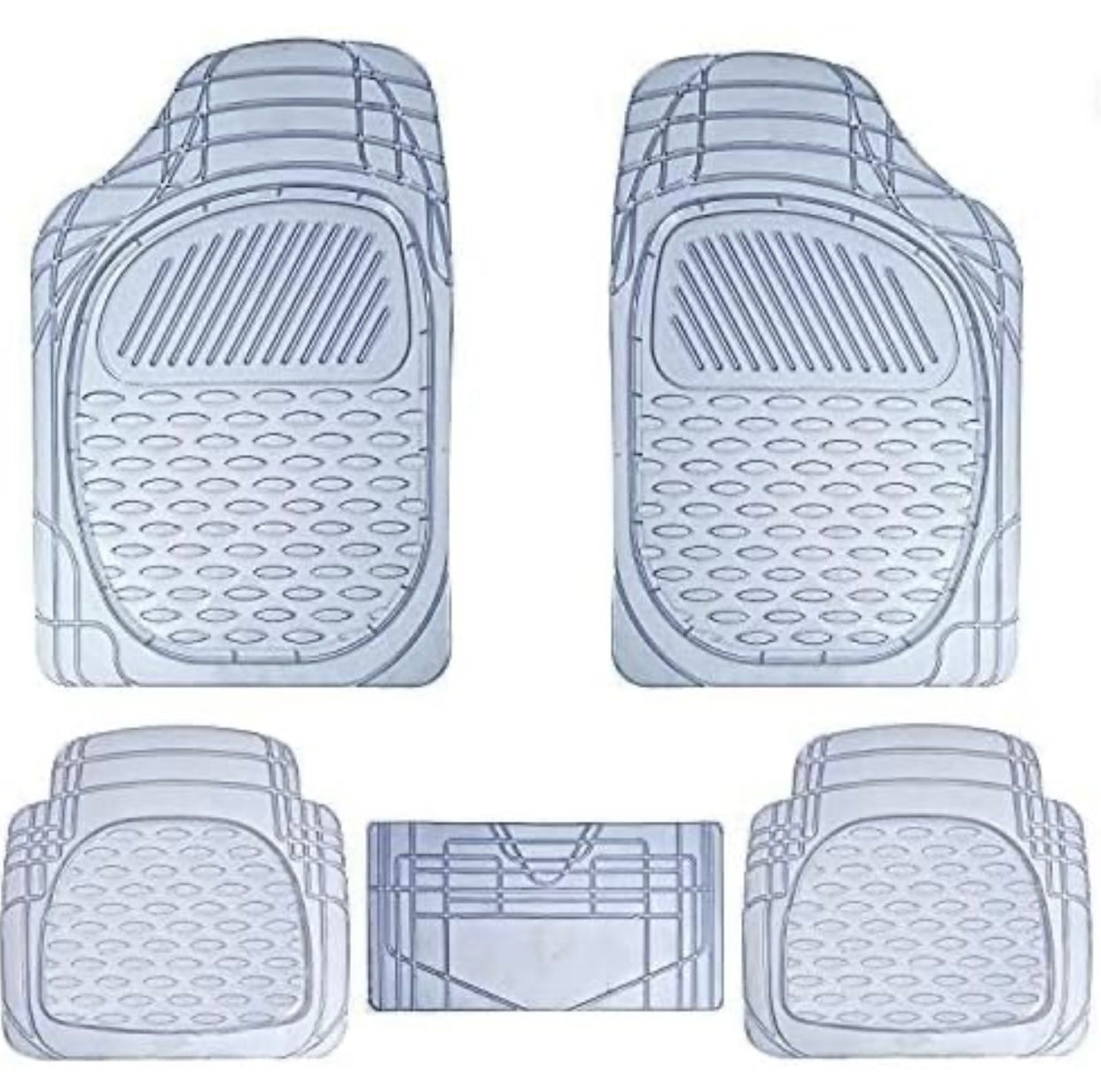 GENFRID Plastic Car Mat (For All 5 Seater Cars)-5Pcs Mat