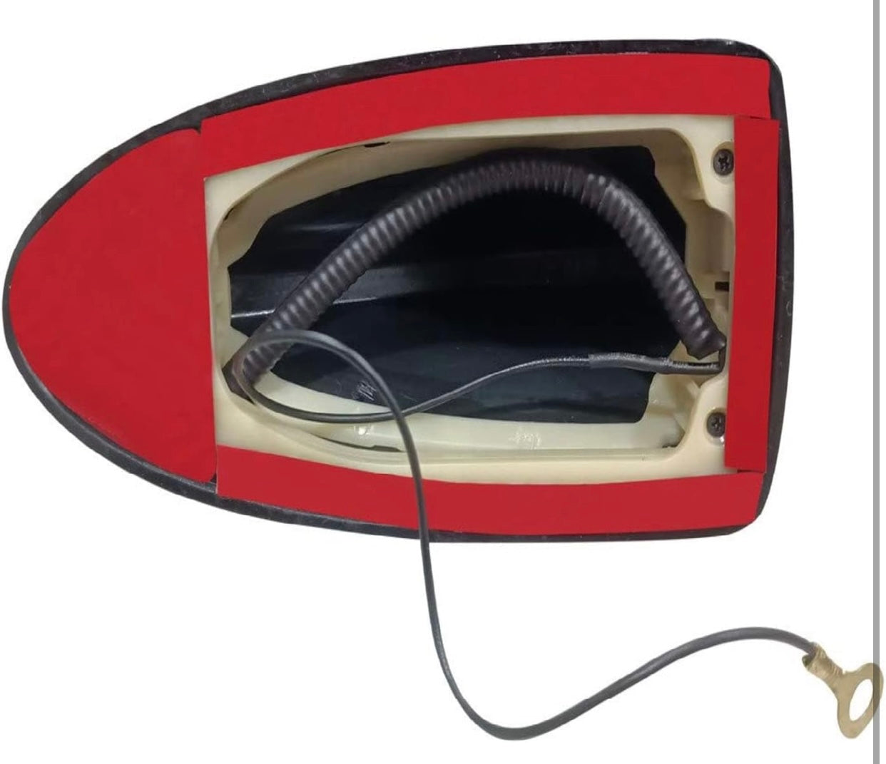 GENFRID Car Shark Fin Style Roof Mount FM/AM Radio Antenna Aerial with Wiring Waterproof Signal