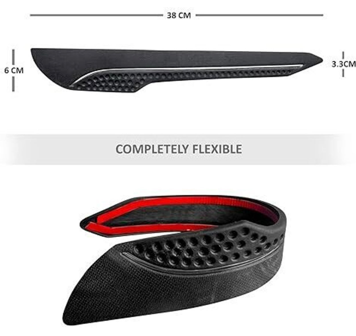 GENFRID Car Door Bumper Guard Rubber (Black, Pack of Bumper Protector for All Cars 4Pcs, Datsun, Fiat, Ford, Honda, Hyundai, Maruti, Nissan, Renault, Skoda, Tata, Toyota, Volkswagen, Volvo, Universal For Car)