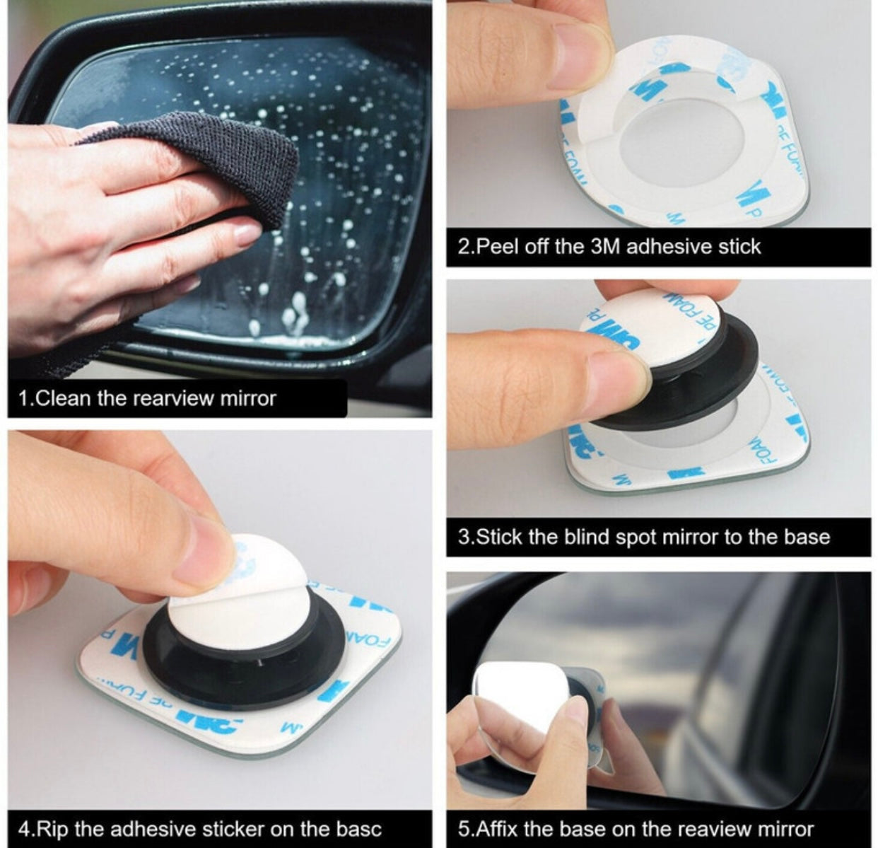 Car Manual Blind Spot Mirror, Driver Side, Passenger Side