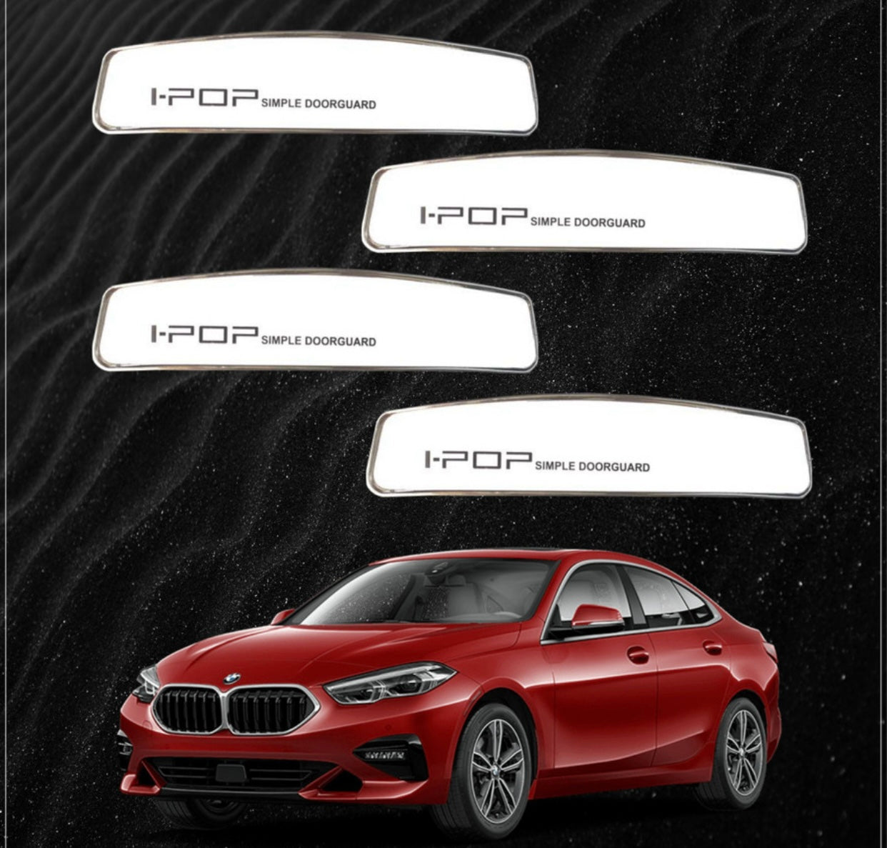 GENFRID Car Door Guard-Pack Of 4(Black,White)