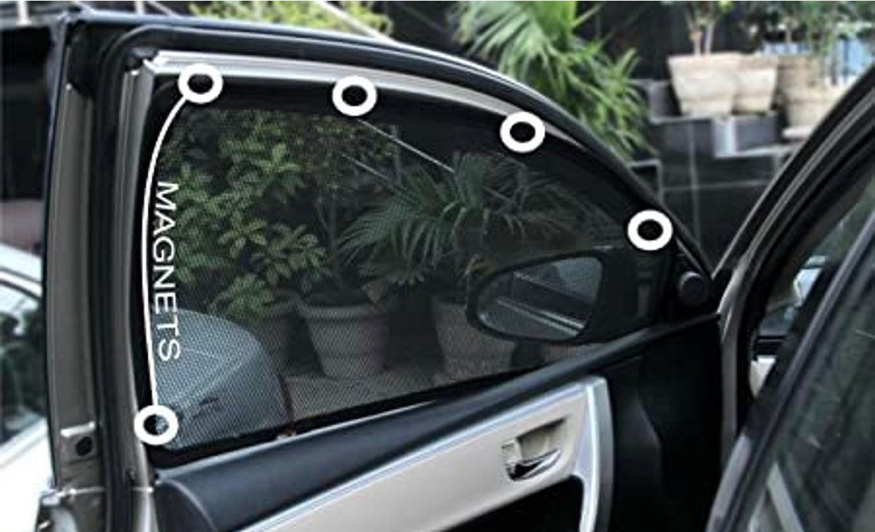 Genfrid Car Sunshade/Car Side Window Shades For Alto 800 (Zipper)