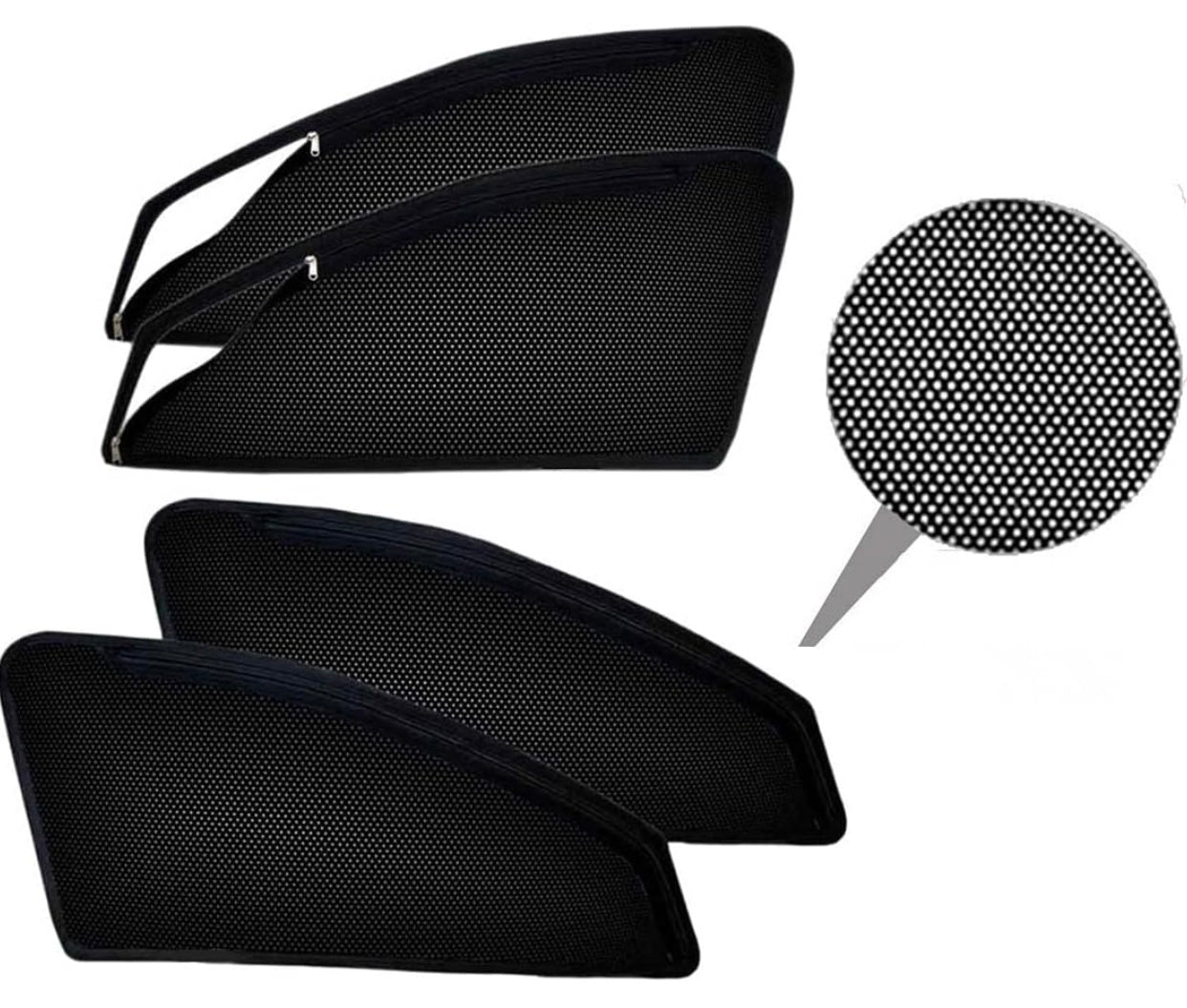 Genfrid Car Sunshade/Car Side Window Shades For Alto 800 (Zipper)