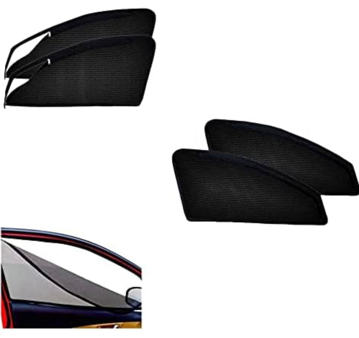 Genfrid Car Sunshade/Car Side Window Shades For Alto 800 (Zipper)