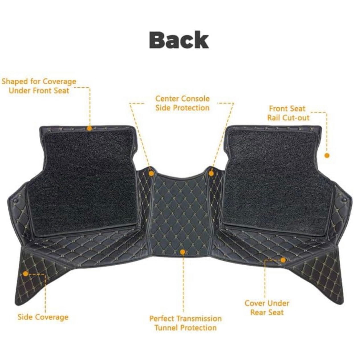 Genfrid 7D Premium Custom Fitted Car Mats For Tata Indica Vista