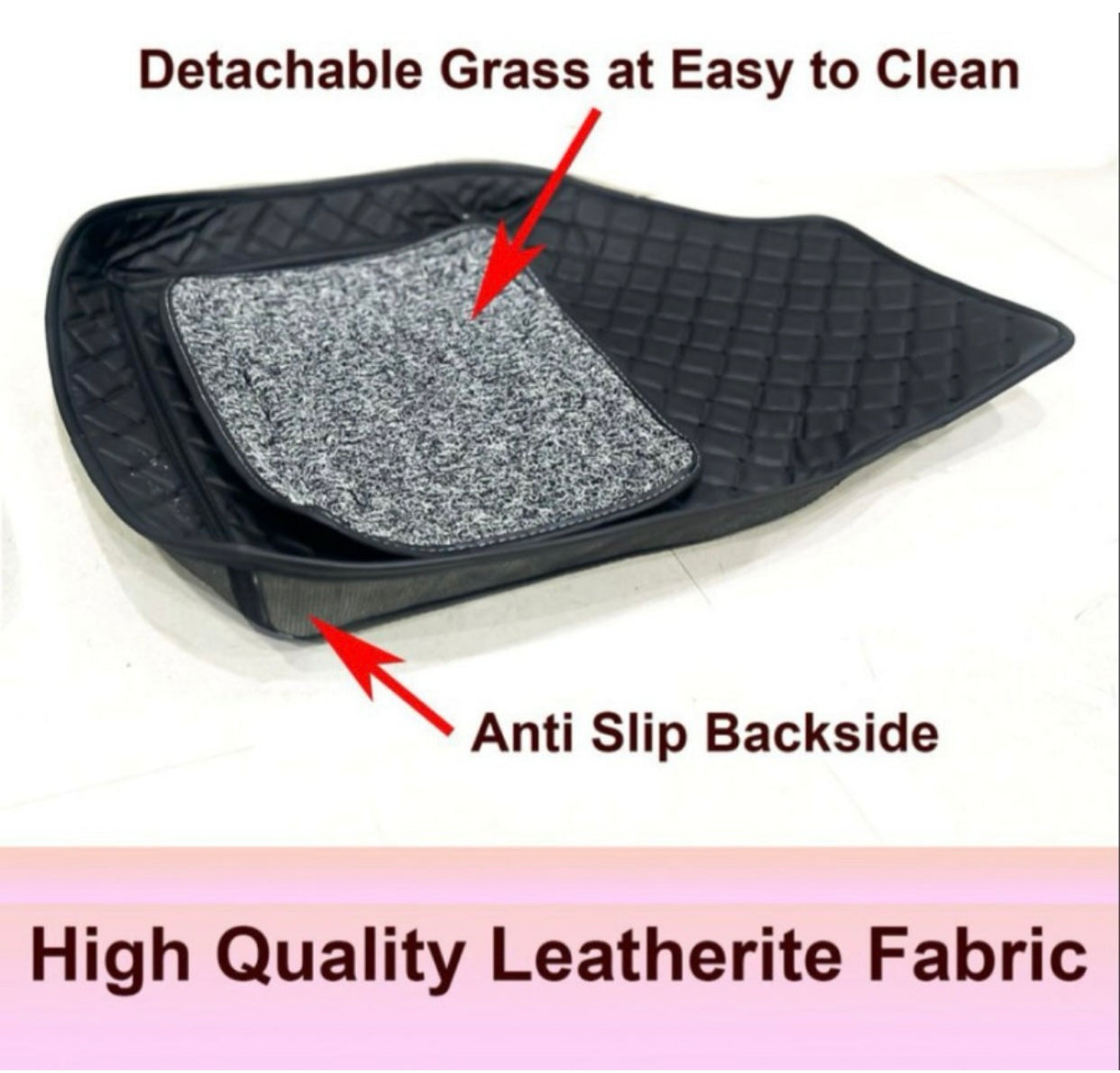GENFRID 7D Car Mat (For All 5 Seater Cars)-3Pcs Mat