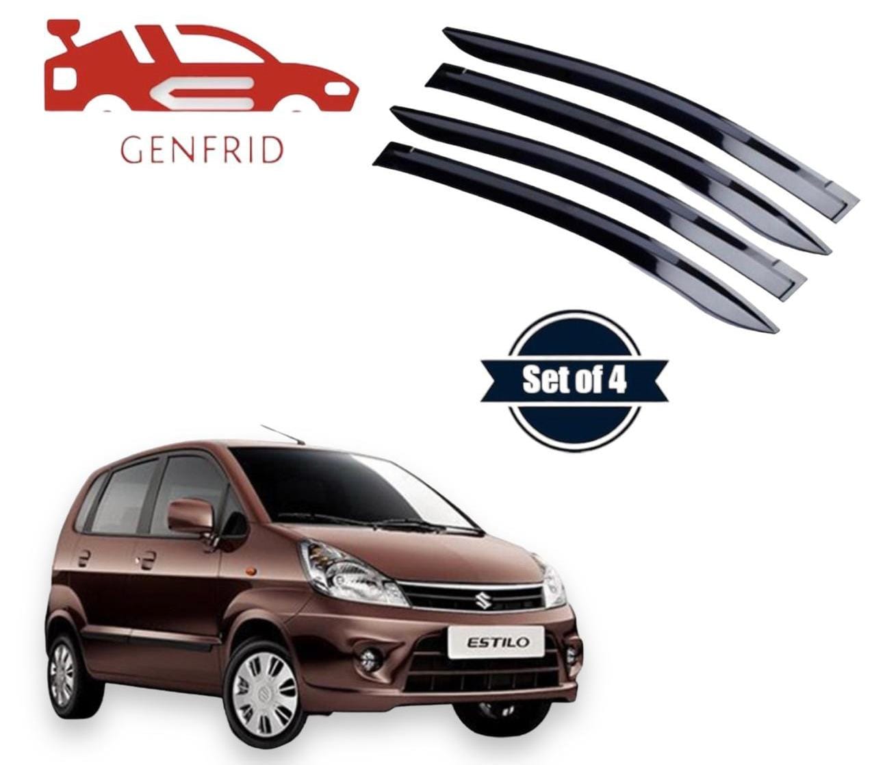 Genfrid Unbreakable Car Door Window Visor For Maruti Zen Estilo