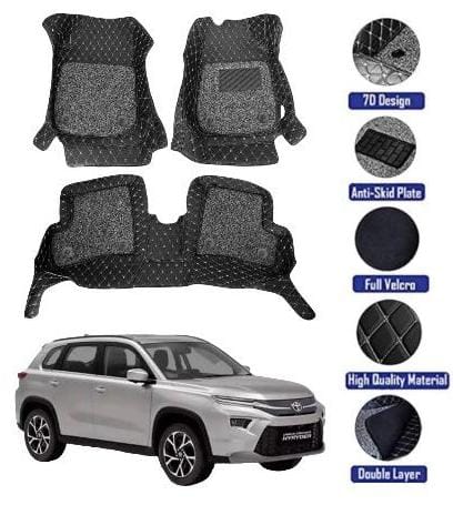Genfrid 7D Premium Custom Fitted Car Mats For Toyota Urban Cruiser Hyryder