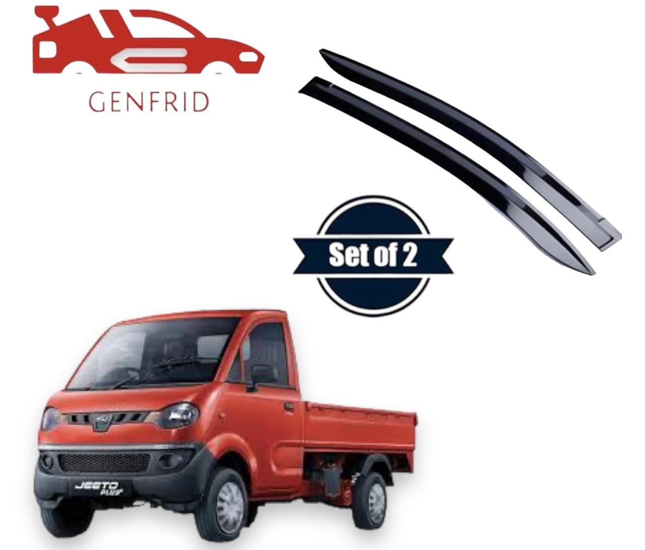 Genfrid Unbreakable Car Door Window Visor For Mini Truck