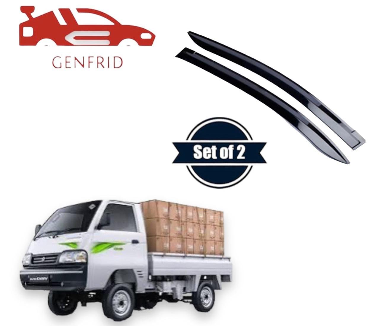 Genfrid Unbreakable Car Door Window Visor For Mini Truck Maruti Super Carry