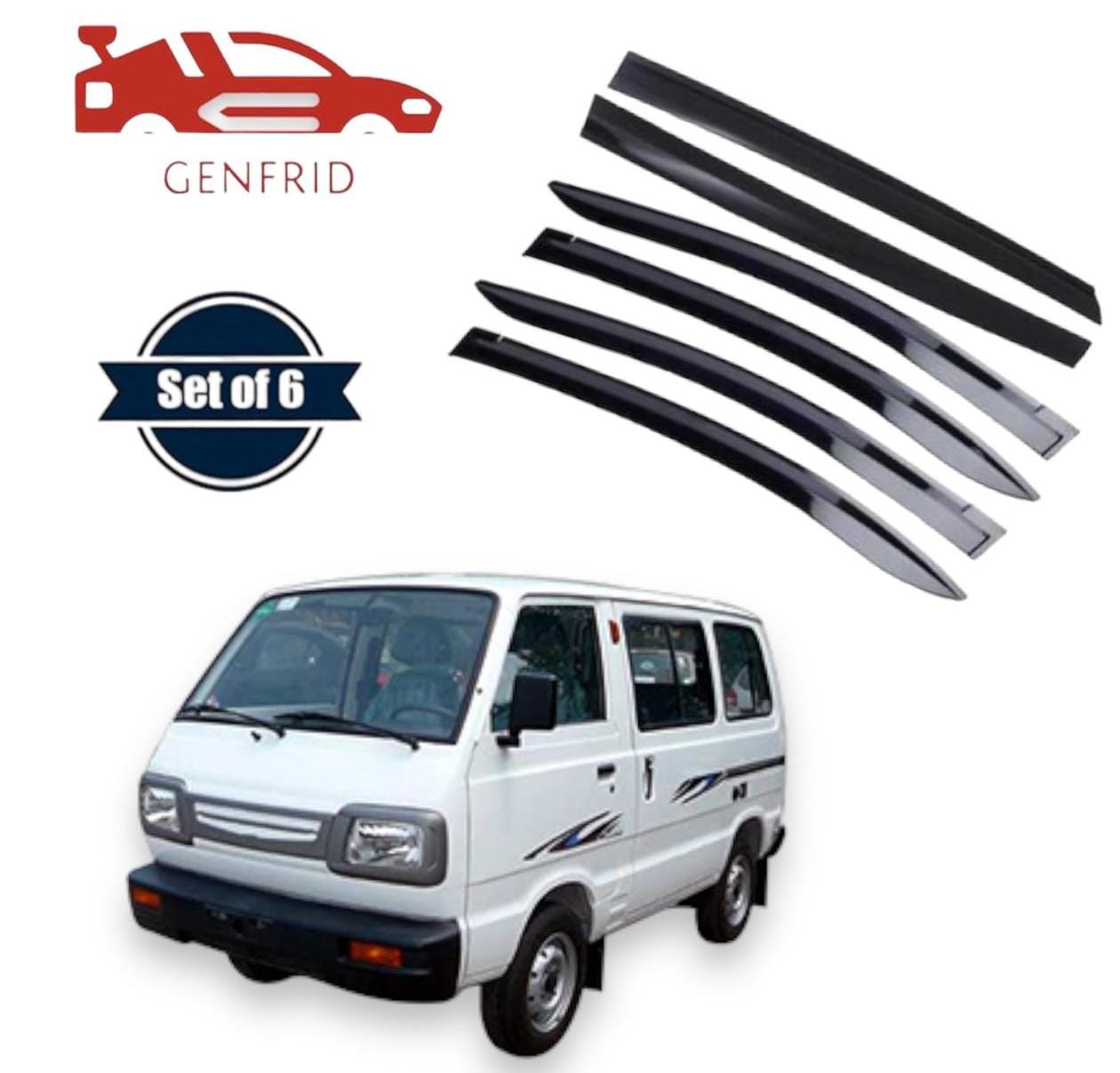 Genfrid Unbreakable Car Door Window Visor For Maruti Omni(Van)