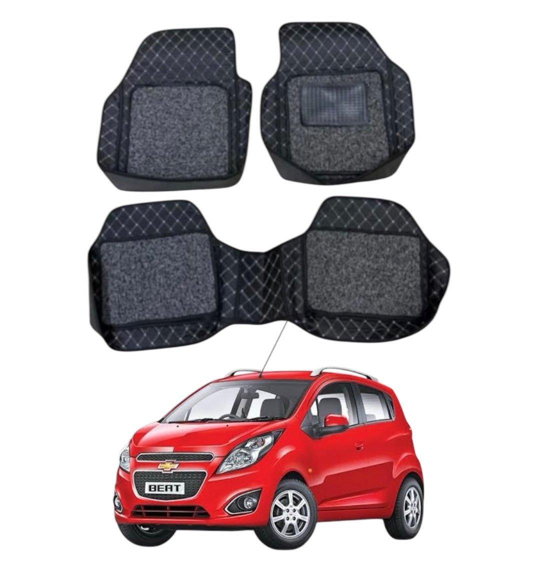 Genfrid 7D Premium Custom Fitted Car Mats For Chevrolet beat