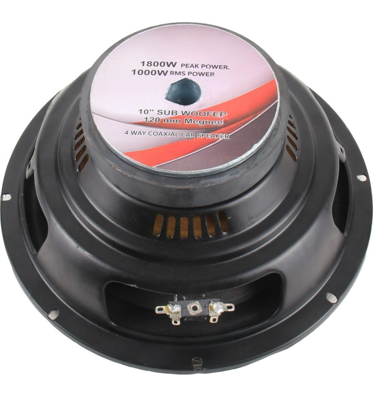 Genfrid (10 Inch) 120 mm Single Magnet Car Powered Subwoofer (Powered , RMS Power: 1000 W)