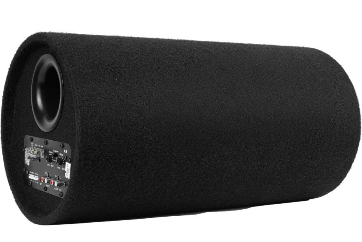 Genfrid (10 inch) Active Round Car Bass tube With Inbuilt Imported Amplifier Subwoofer (Powered , RMS Power: 400 W)