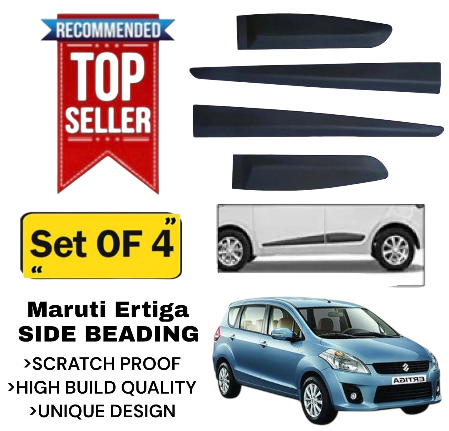 Genfrid Premium Quality Car Side Beading/Car Door Guards/Door Beading For Maruti Ertiga