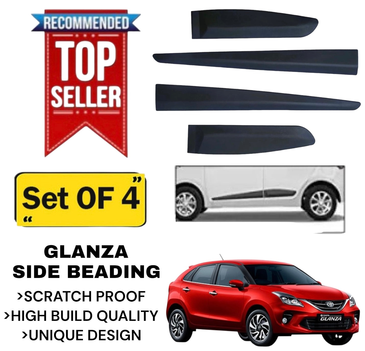 Genfrid Premium Quality Car Side Beading/Car Door Guards/Door Beading For Toyota Glanza