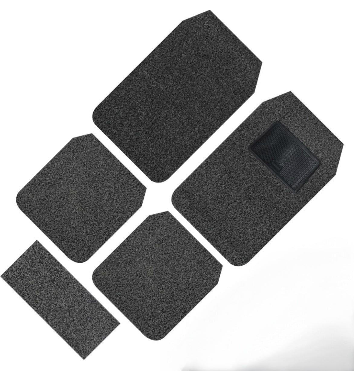 GENFRID Grass Car Mat (For All 5 Seater Cars)-5Pcs Mat