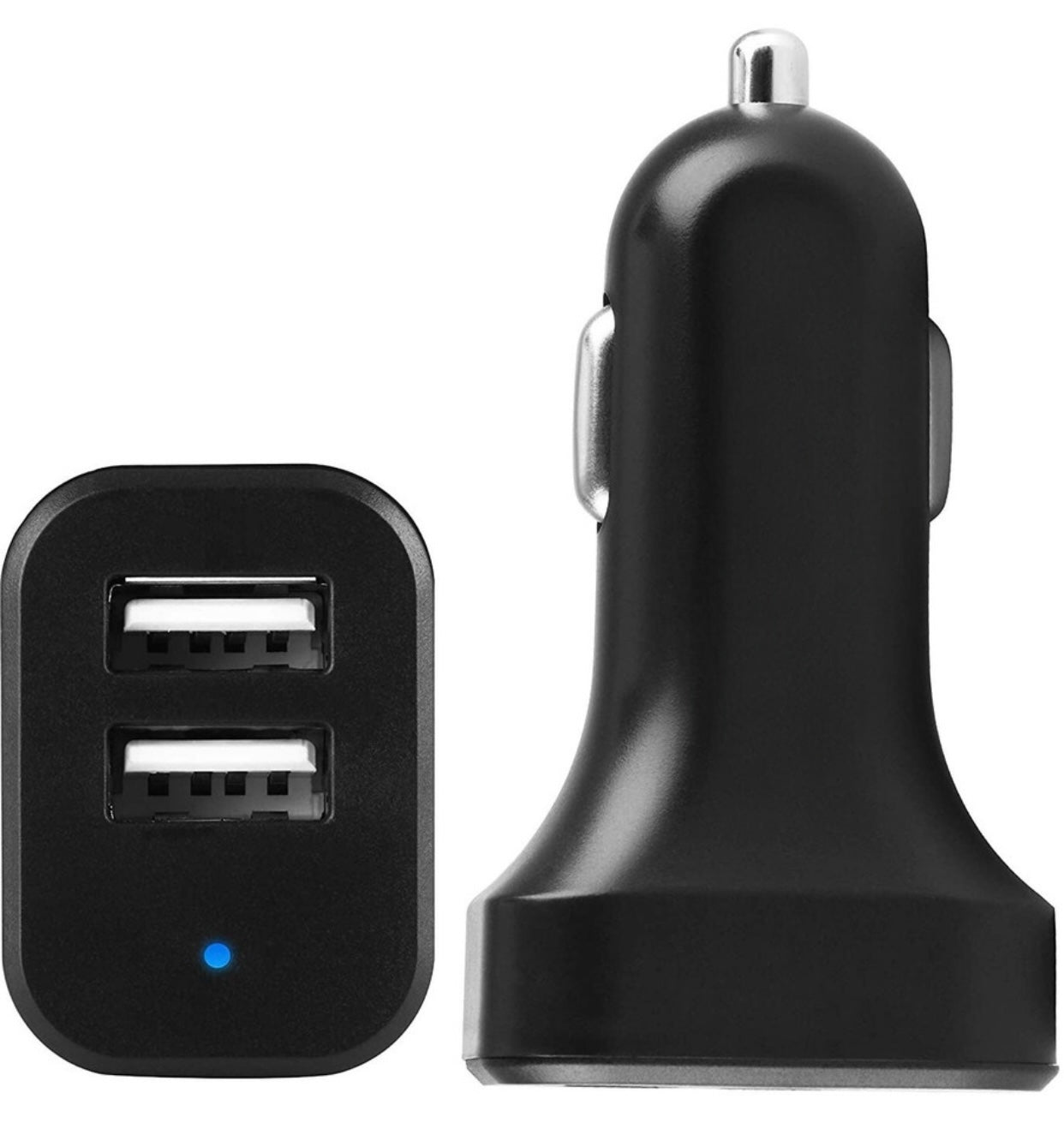 GENFRID Turbo Car Charger 10.5 W (Black, With USB Cable)