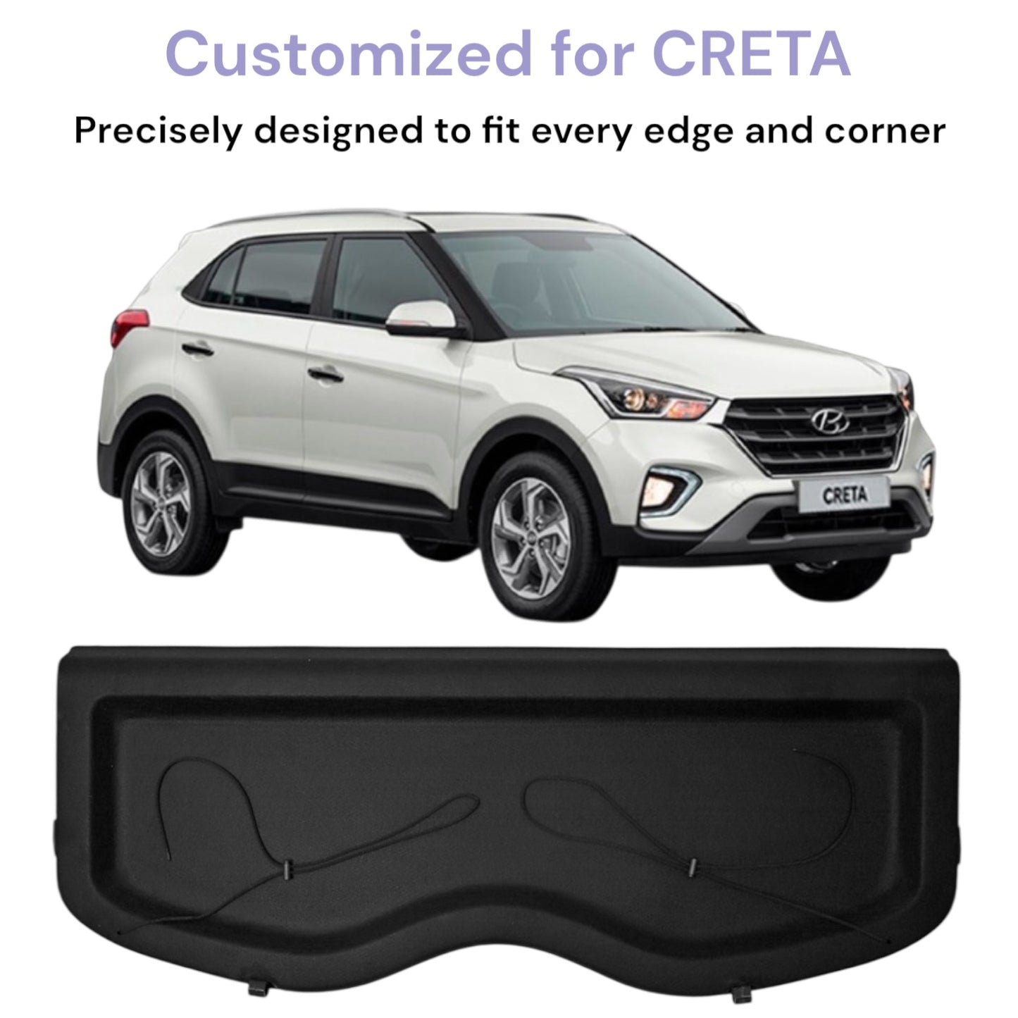 GENFRID Parcel Tray/Car Parcel Tray/Diggy Luggage Tray For Hyundai Creta 2015-19