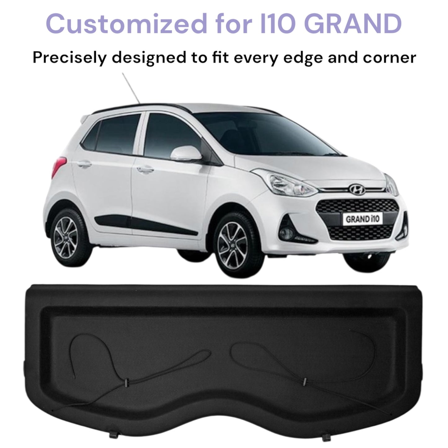 GENFRID Parcel Tray/Car Parcel Tray/Diggy Luggage Tray For Hyundai I10 Grand