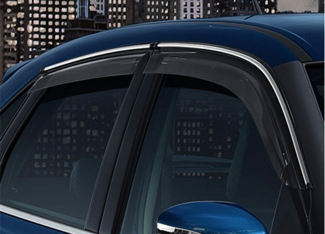 Genfrid Unbreakable Car Chromeline Window Door Visor For Volkswagen Vento